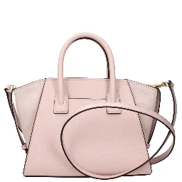 Pink Leather Handbag