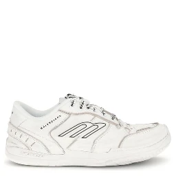 White Calf Leather Bos Taurus Athletic Sneakers