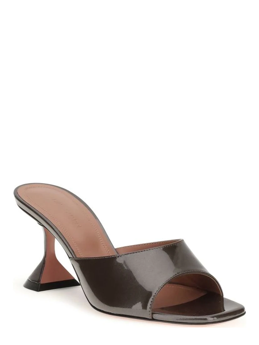 Brown Calf Leather Bos Taurus Stiletto Heel Sandals