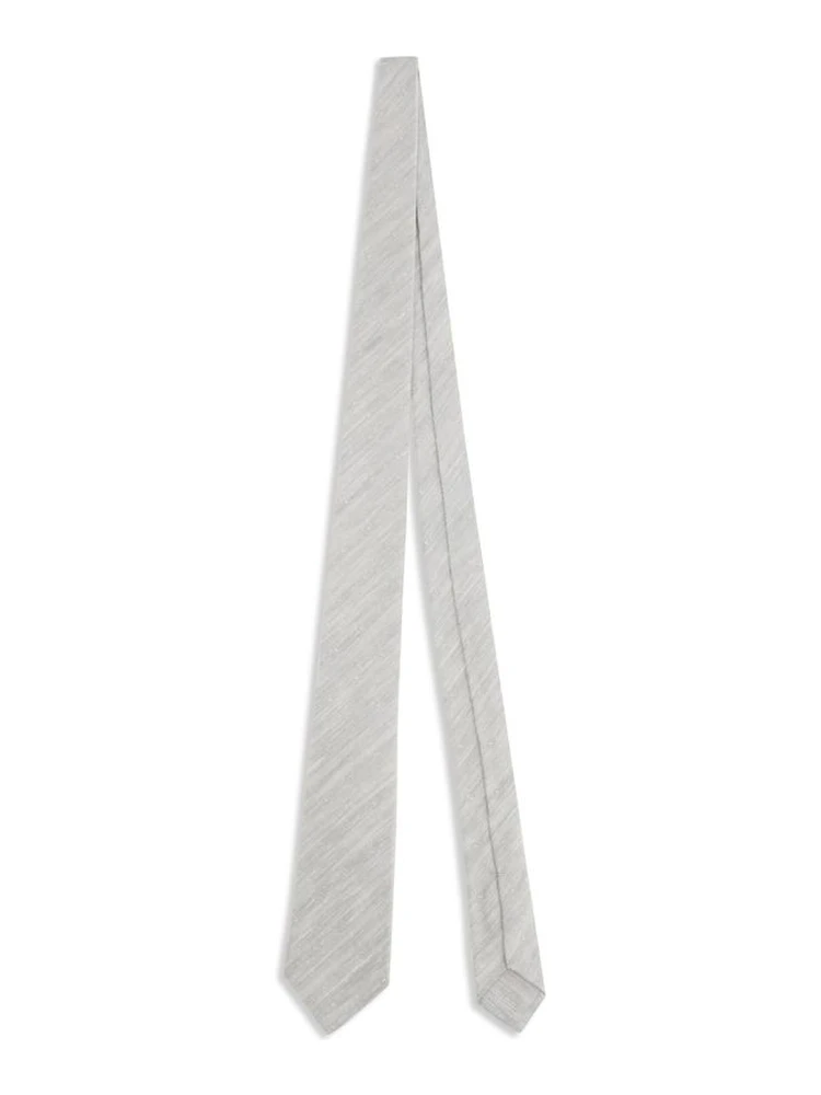 Floral embroidery Tie