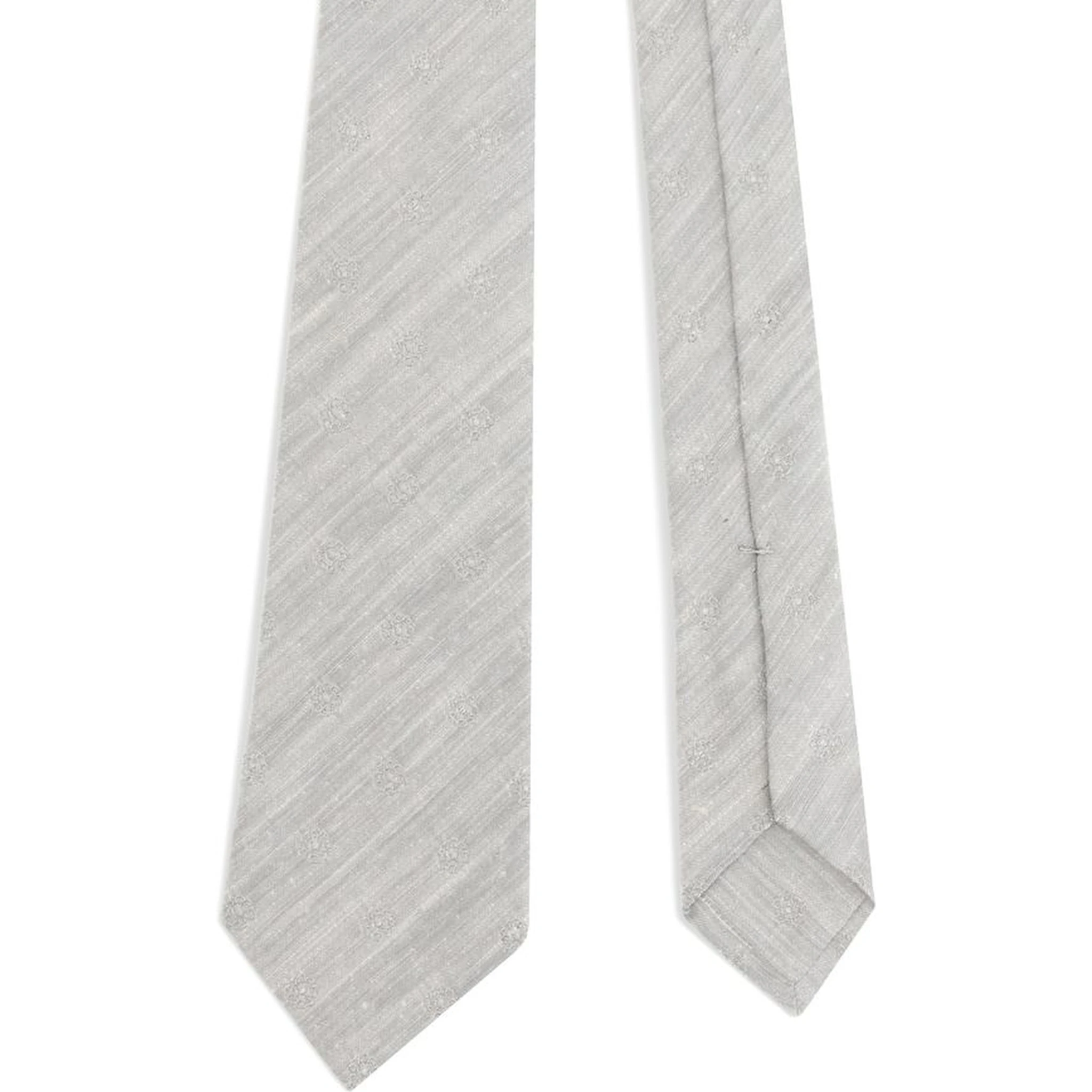 Floral embroidery Tie