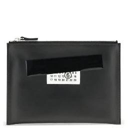 Black Calf Leather Bos Taurus Clutch Bag