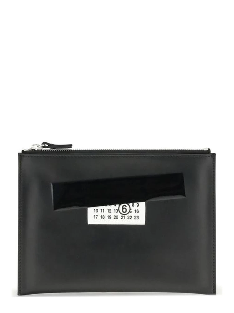 Black Calf Leather Bos Taurus Clutch Bag
