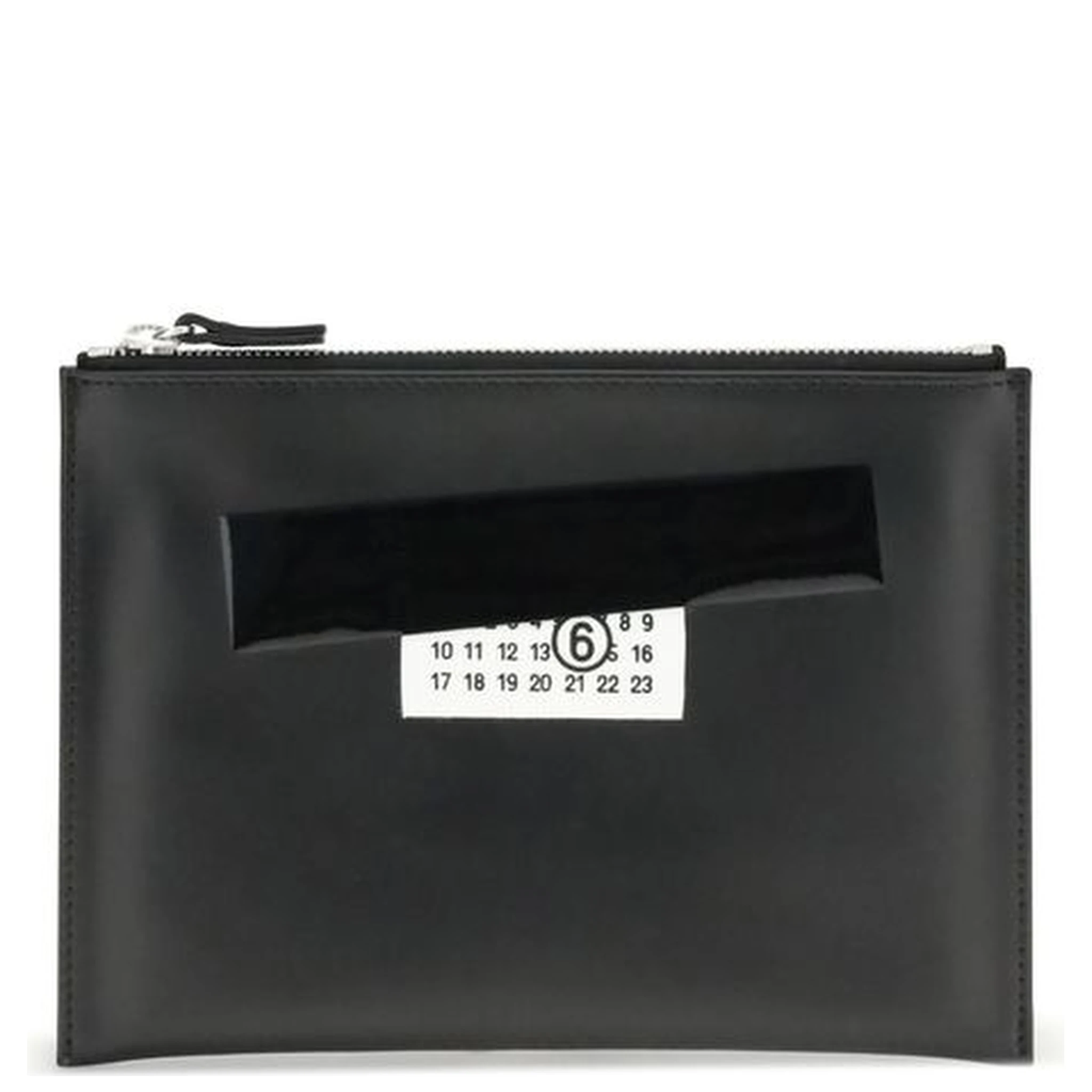 Black Calf Leather Bos Taurus Clutch Bag