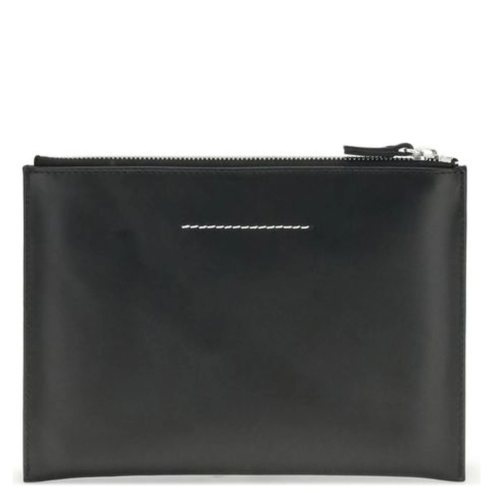 Black Calf Leather Bos Taurus Clutch Bag