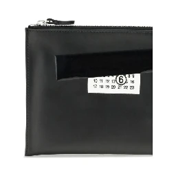 Black Calf Leather Bos Taurus Clutch Bag