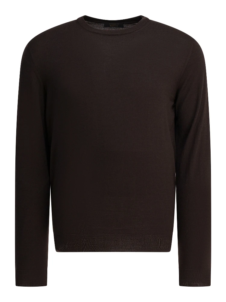 Wool crewneck knitwear