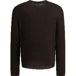 Wool crewneck knitwear