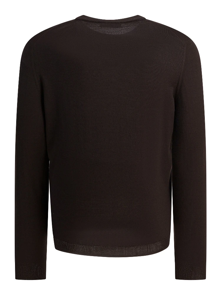 Wool crewneck knitwear alternative