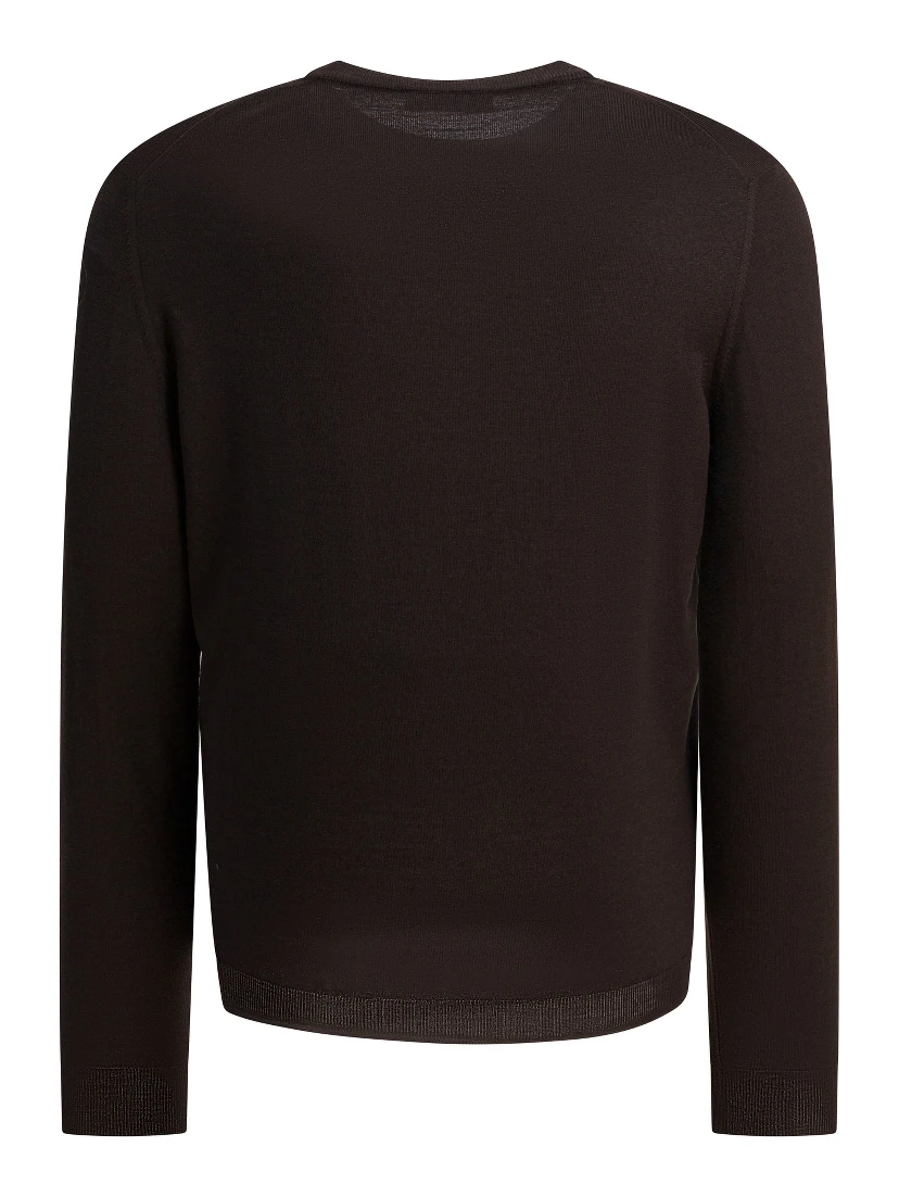 Wool crewneck knitwear