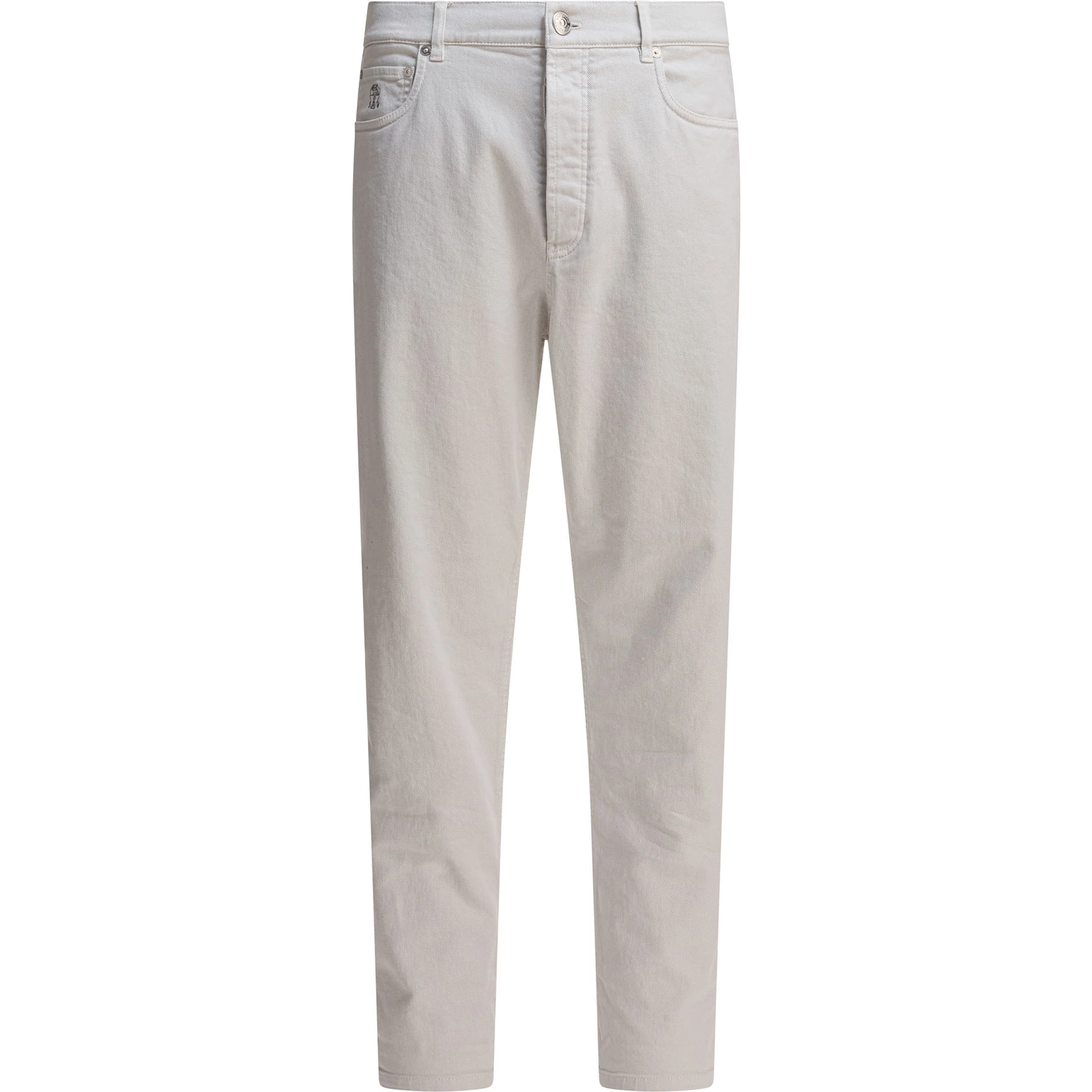 Slim fit cotton jeans