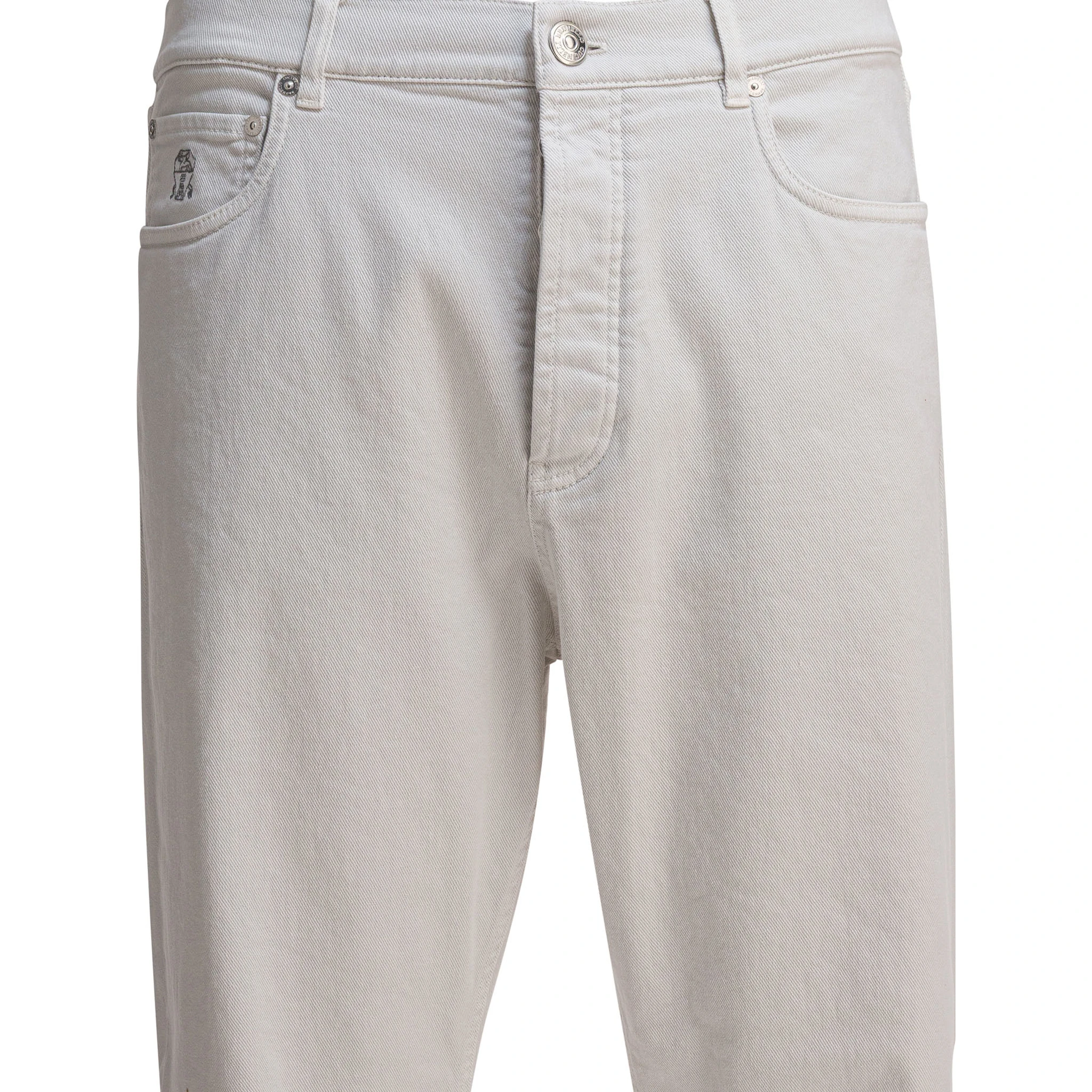 Slim fit cotton jeans