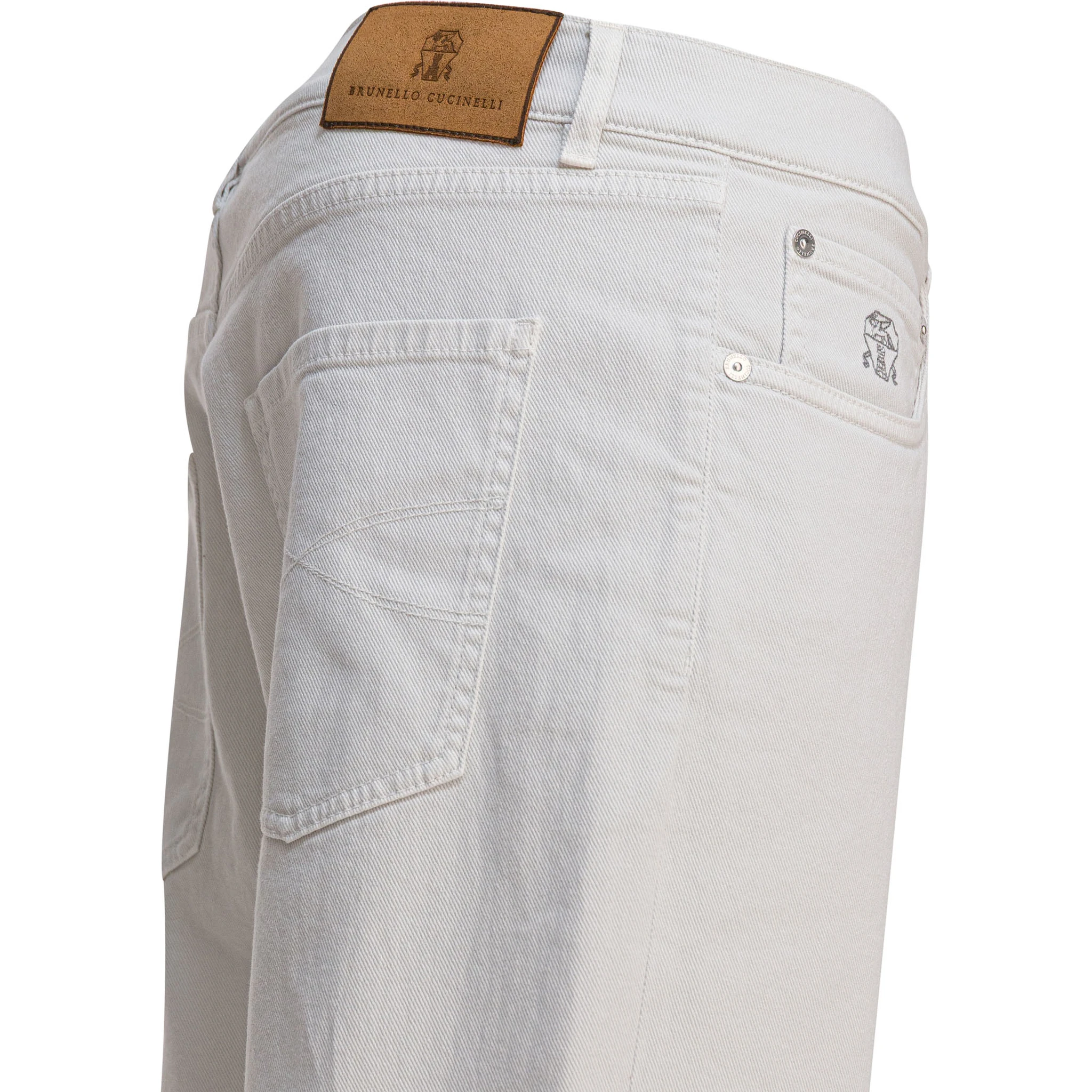 Slim fit cotton jeans