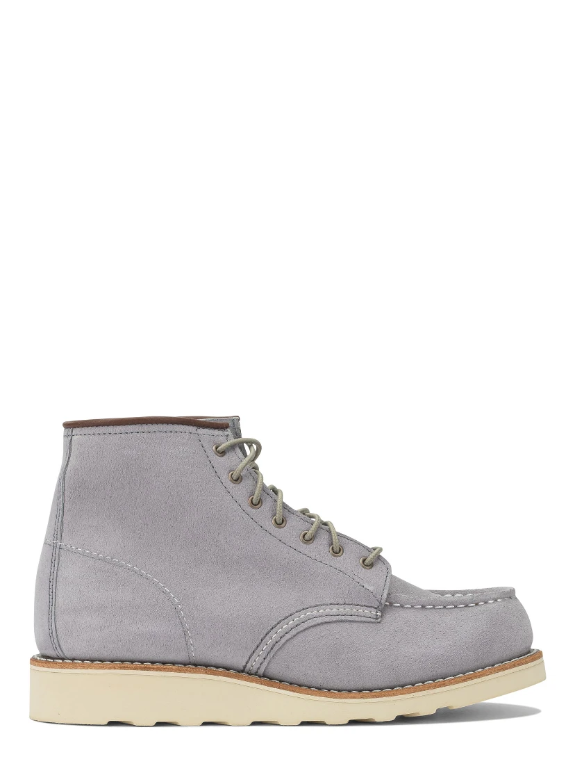 "6 Moc Toe 3300 Dusty Lavender Abilene" Lace-up ankle boots