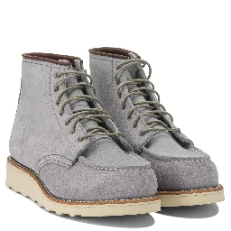 "6 Moc Toe 3300 Dusty Lavender Abilene" Lace-up ankle boots