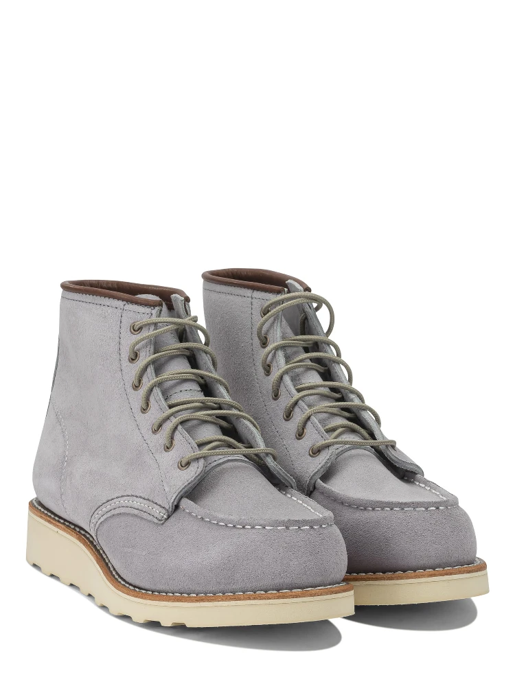 "6 Moc Toe 3300 Dusty Lavender Abilene" Lace-up ankle boots alternative