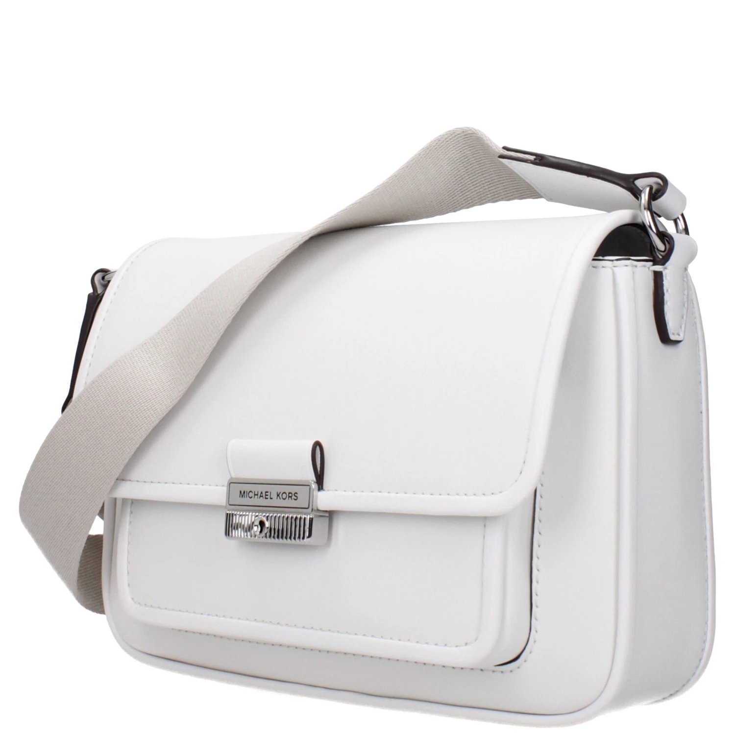 White Leather Crossbody Bag