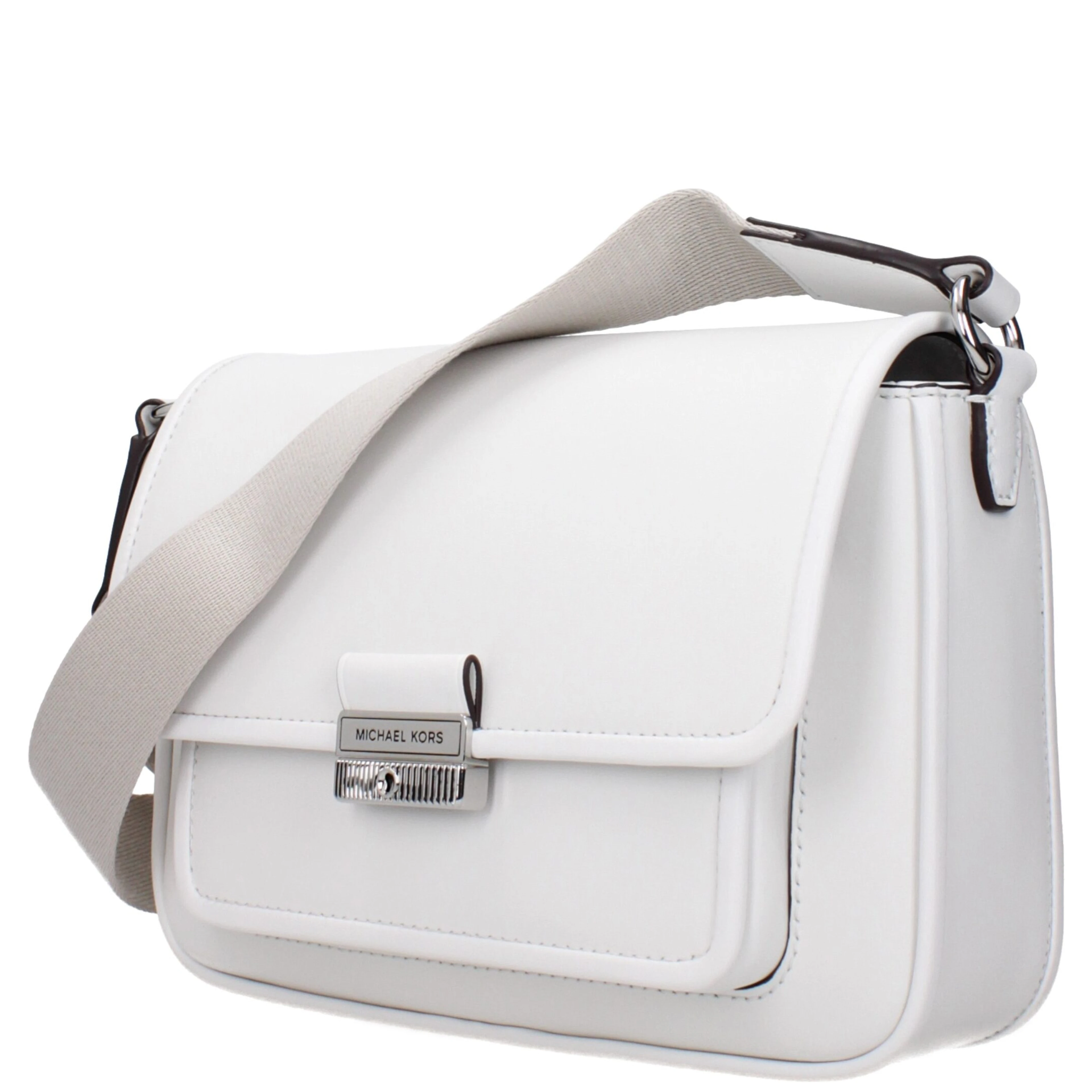 White Leather Crossbody Bag