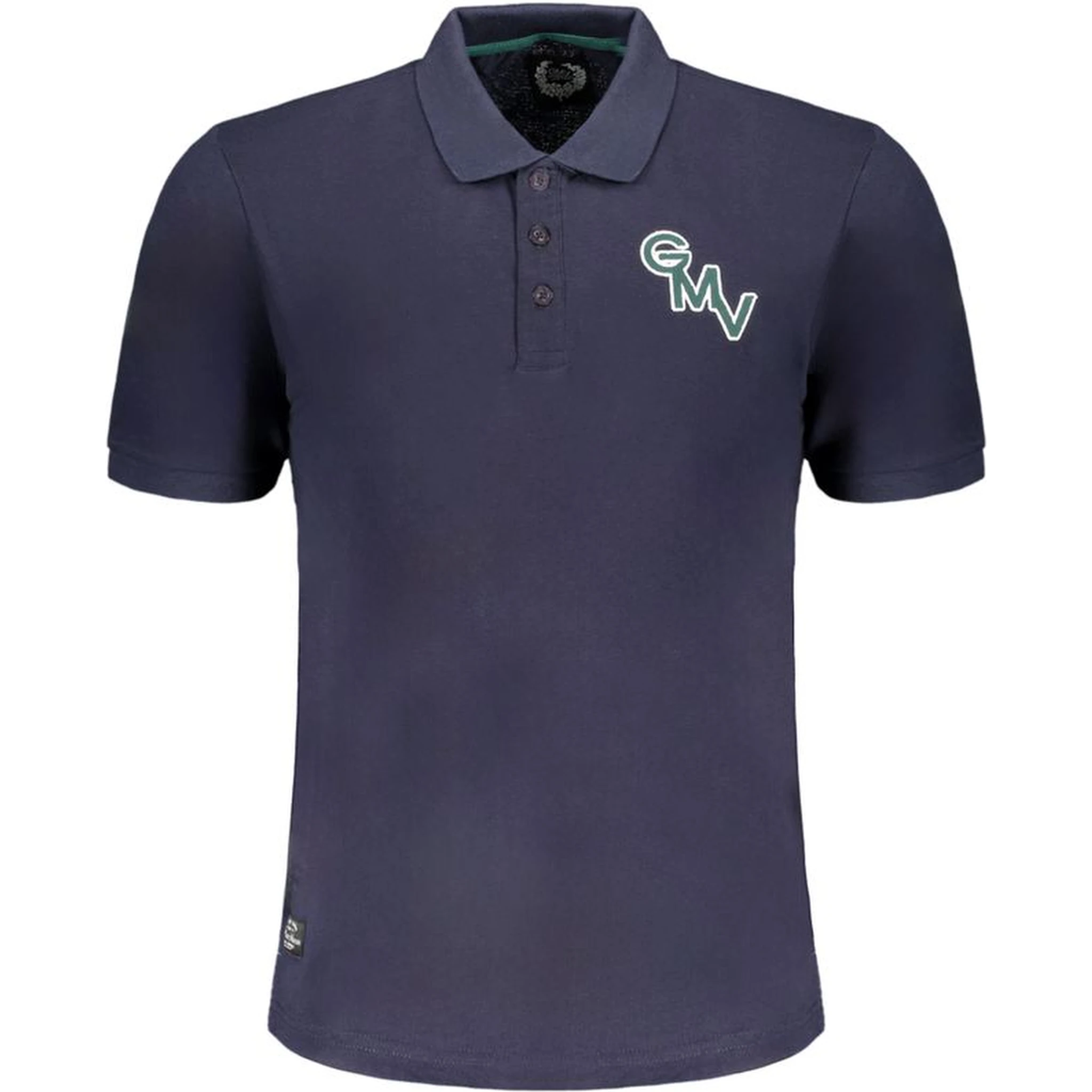 Blue Cotton Polo Shirt