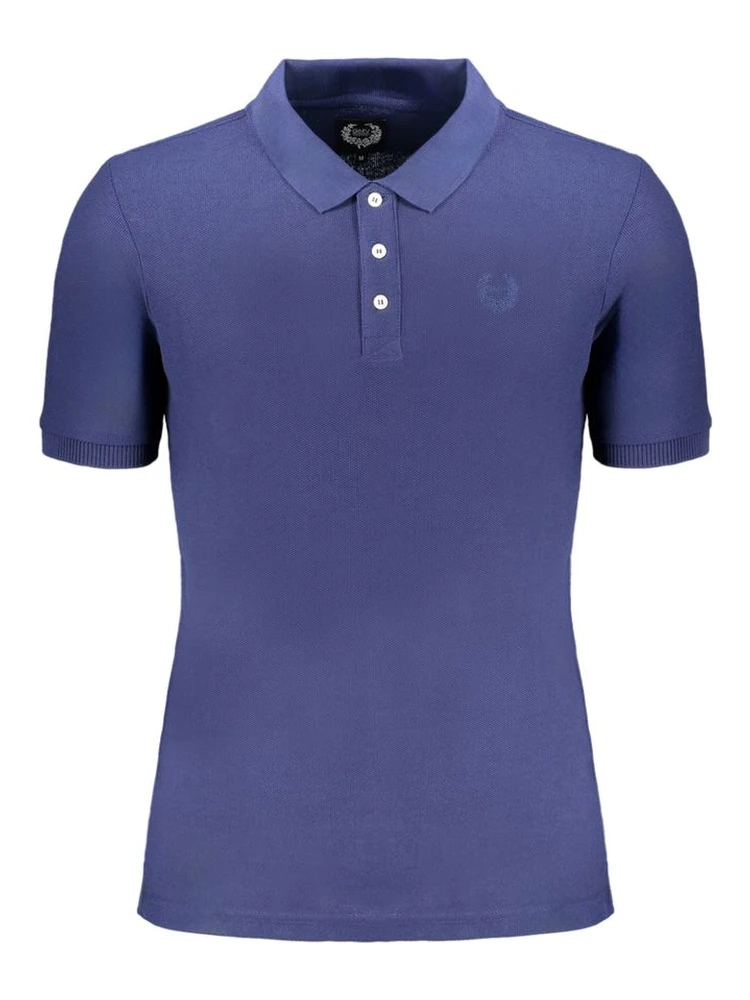 Blue Cotton Polo Shirt