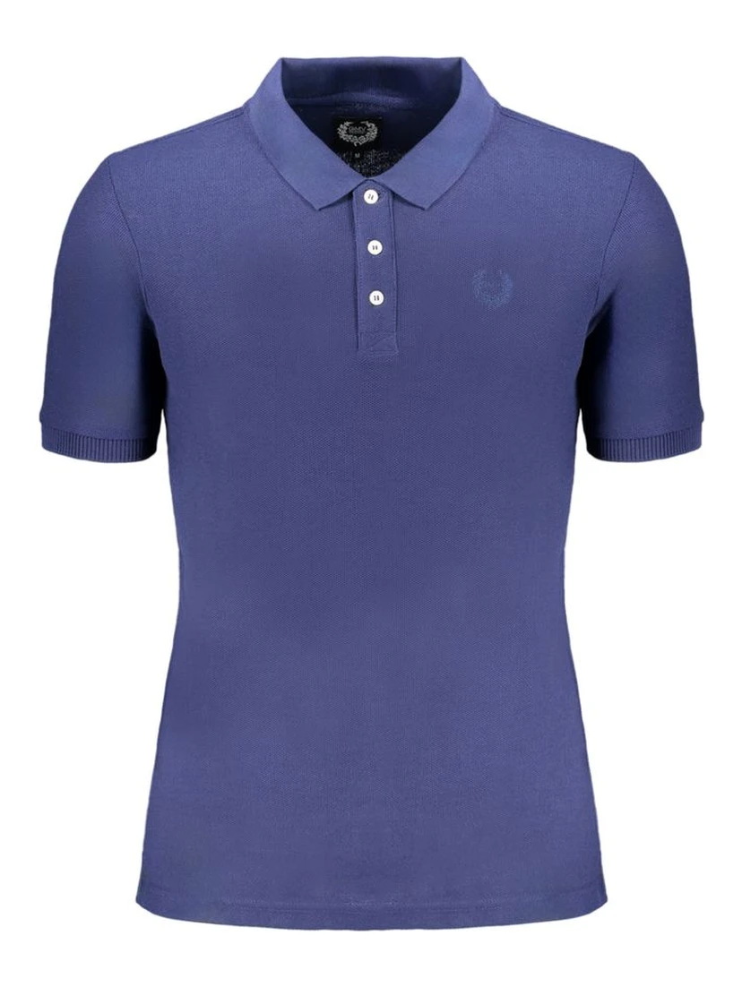 Blue Cotton Polo Shirt