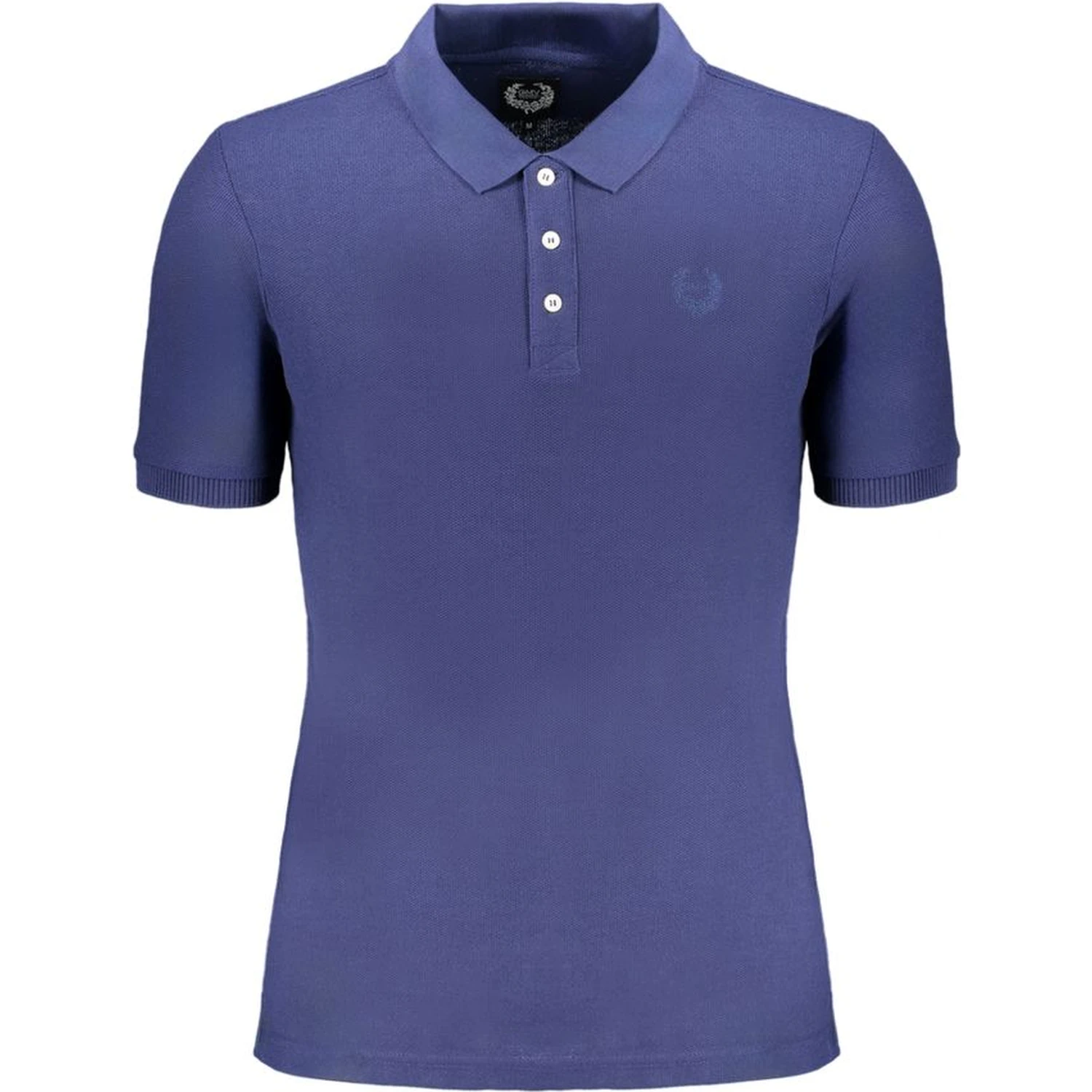 Blue Cotton Polo Shirt