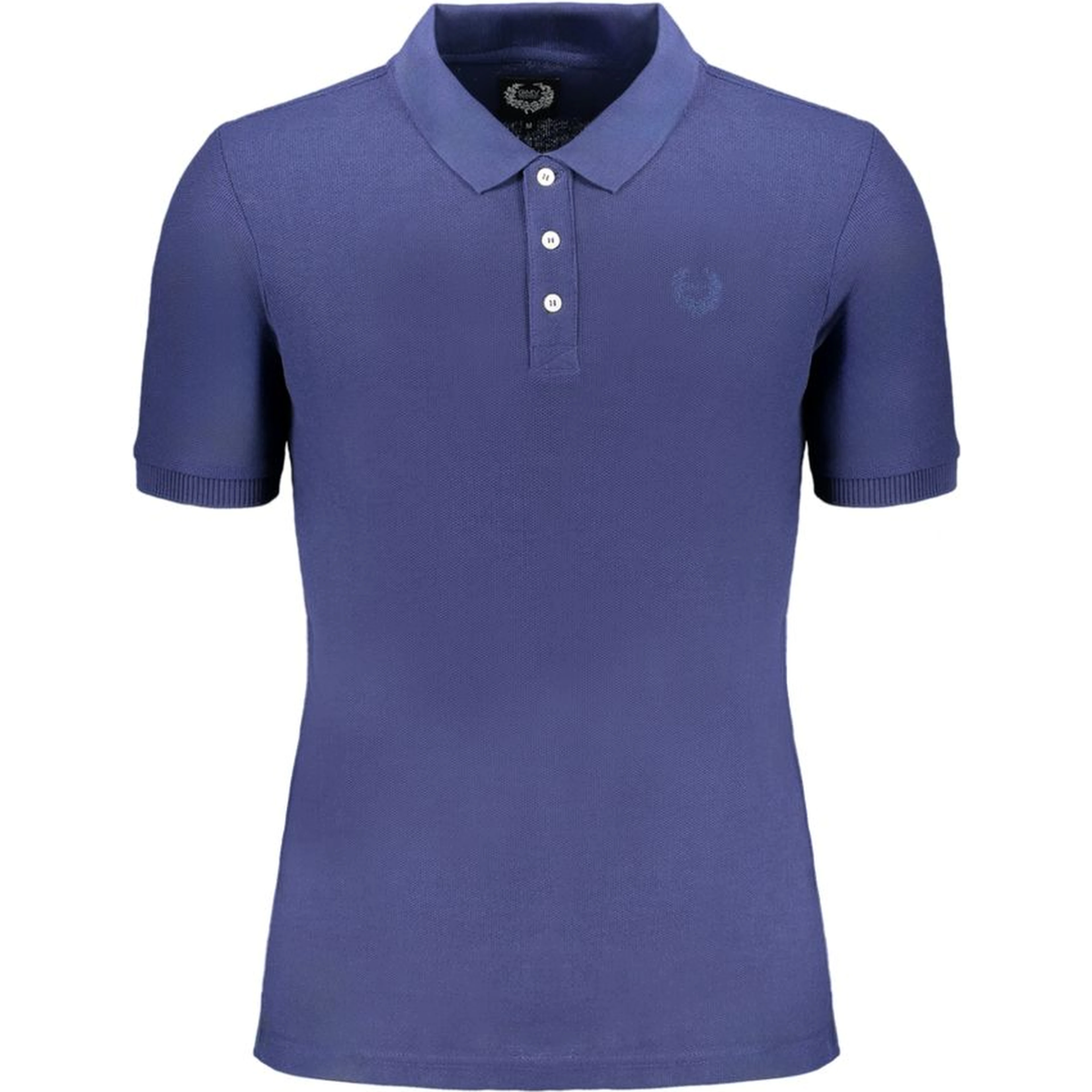 Blue Cotton Polo Shirt