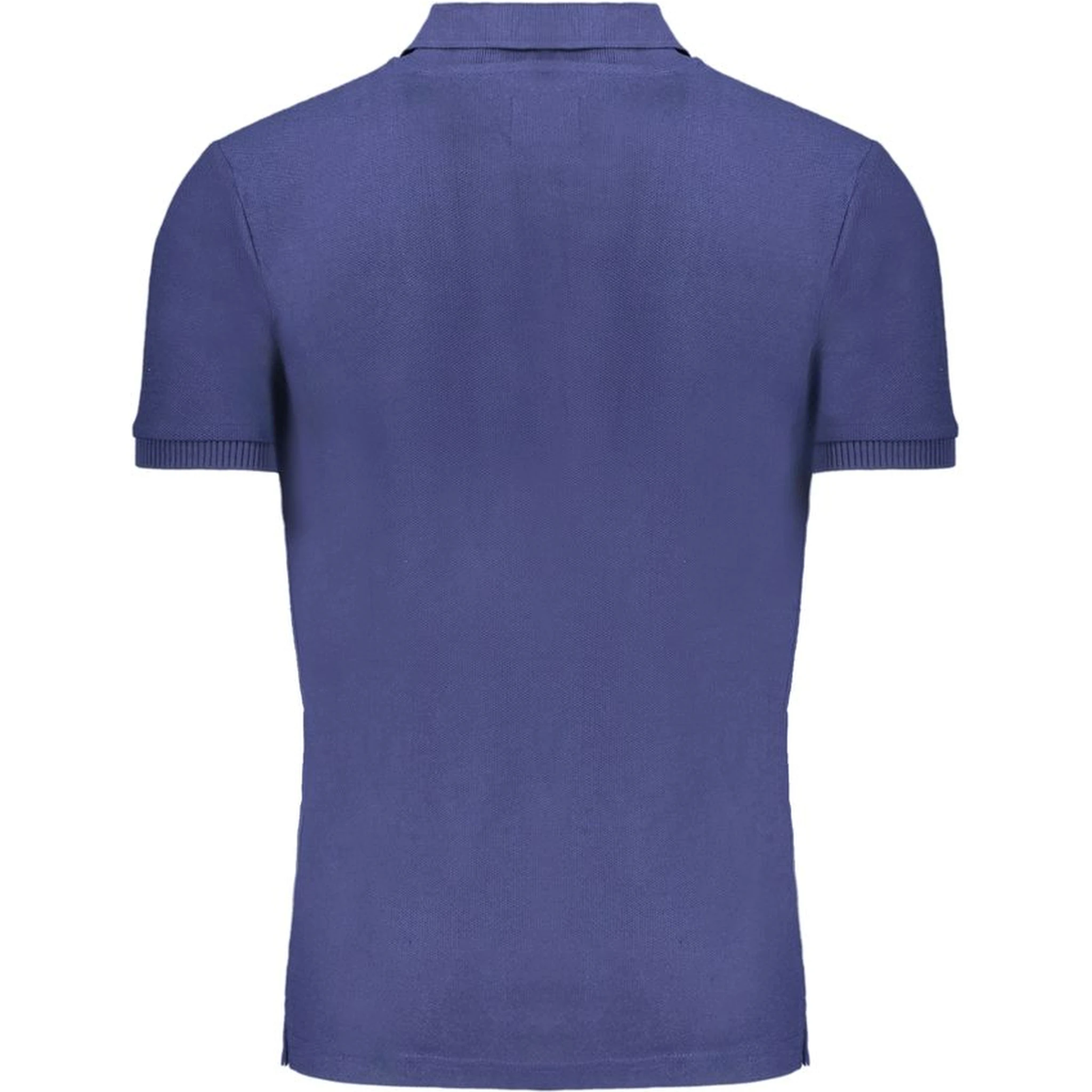 Blue Cotton Polo Shirt