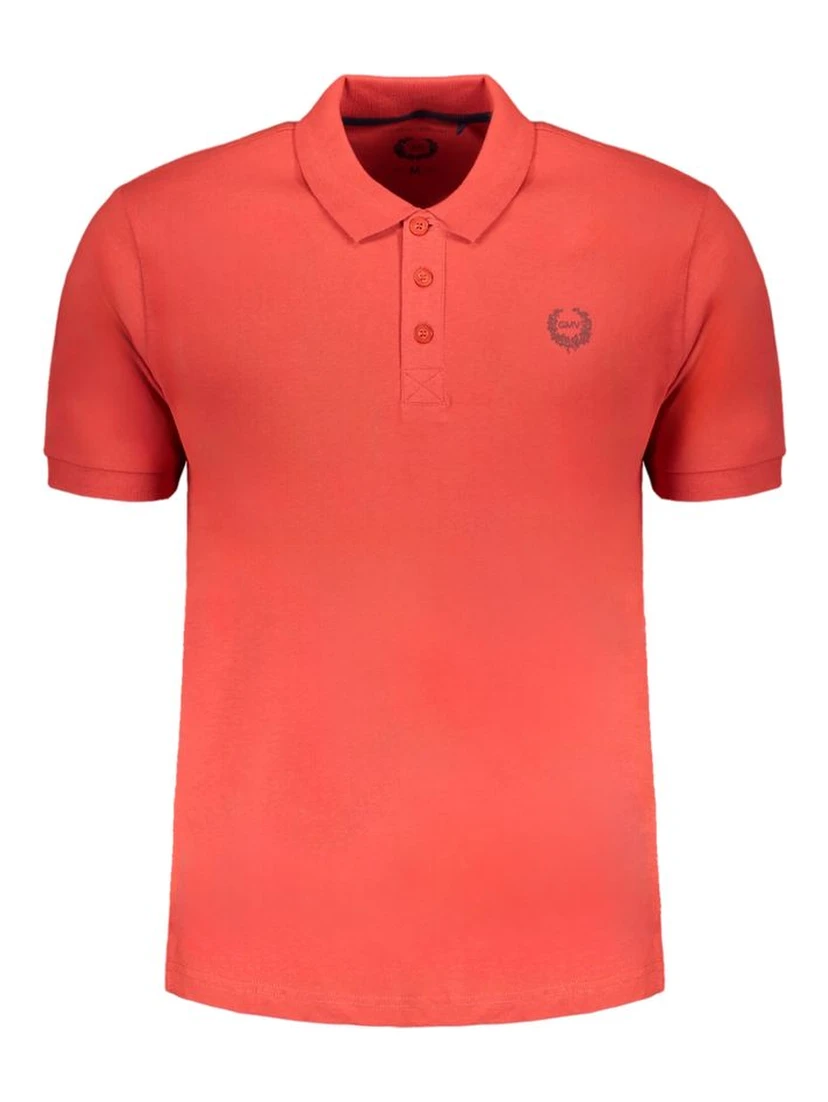 Red Cotton Polo Shirt