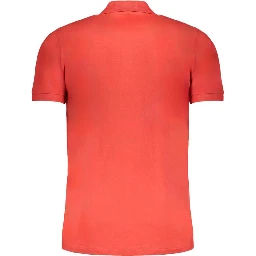 Red Cotton Polo Shirt