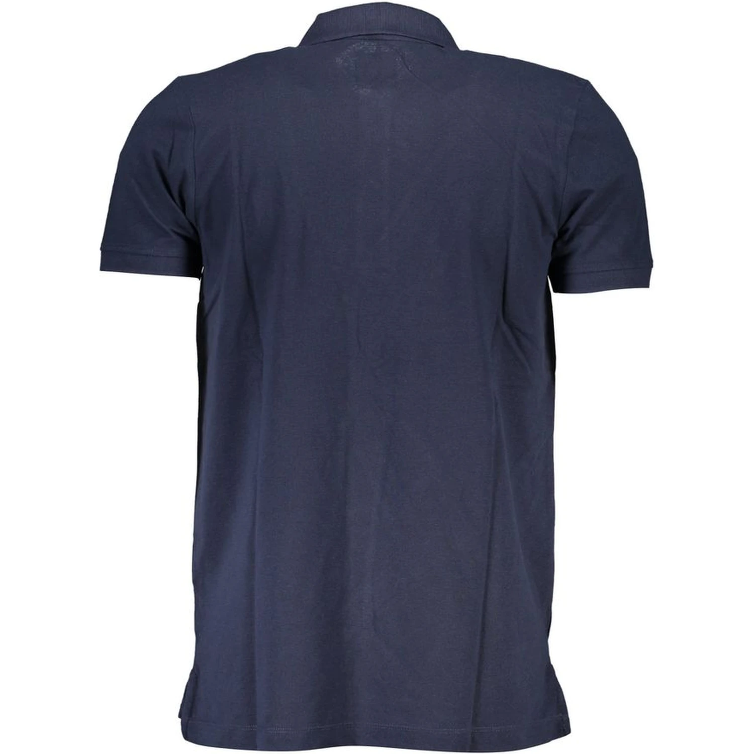 Blue Cotton Polo Shirt