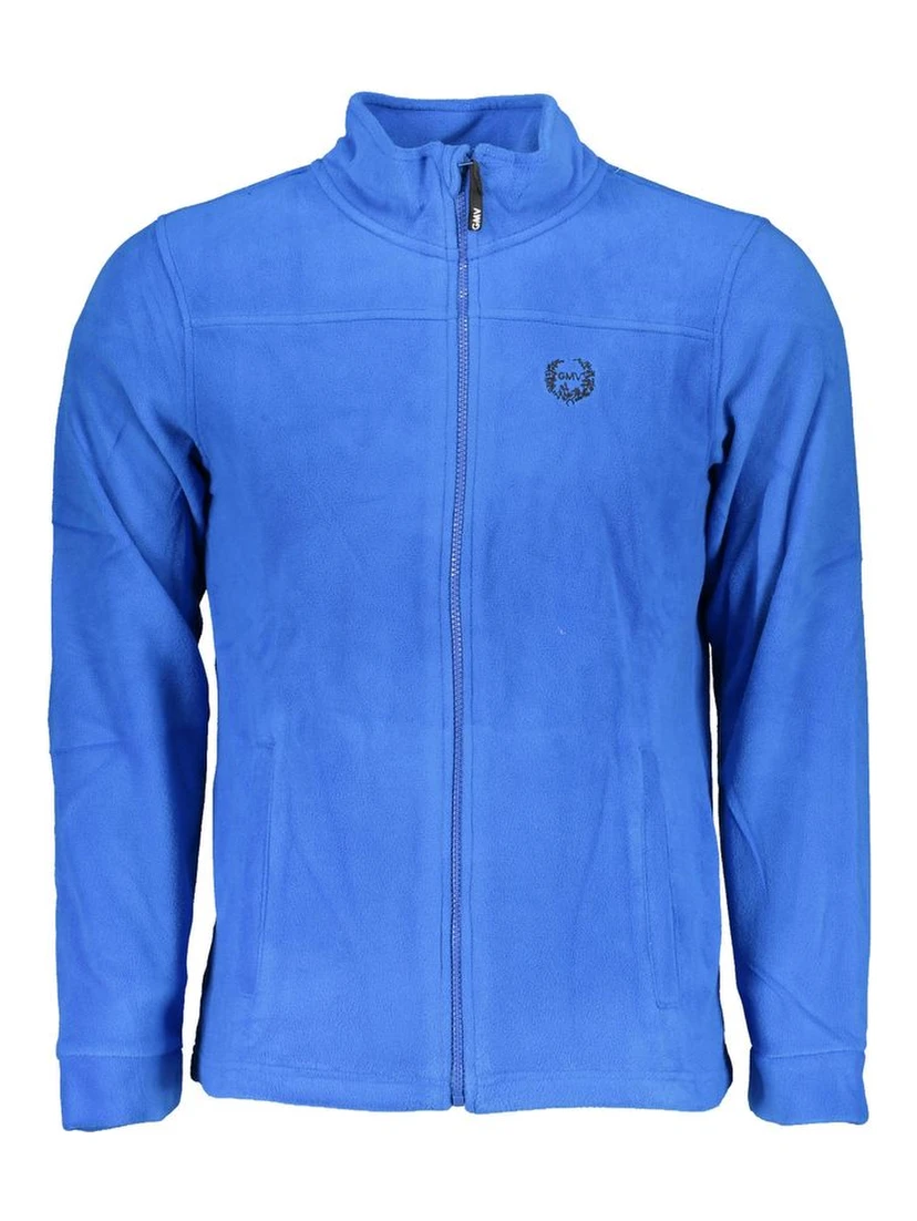 Blue Polyester Men's Sweatshirt