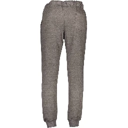 Grigio Polyester Men's Track Pant