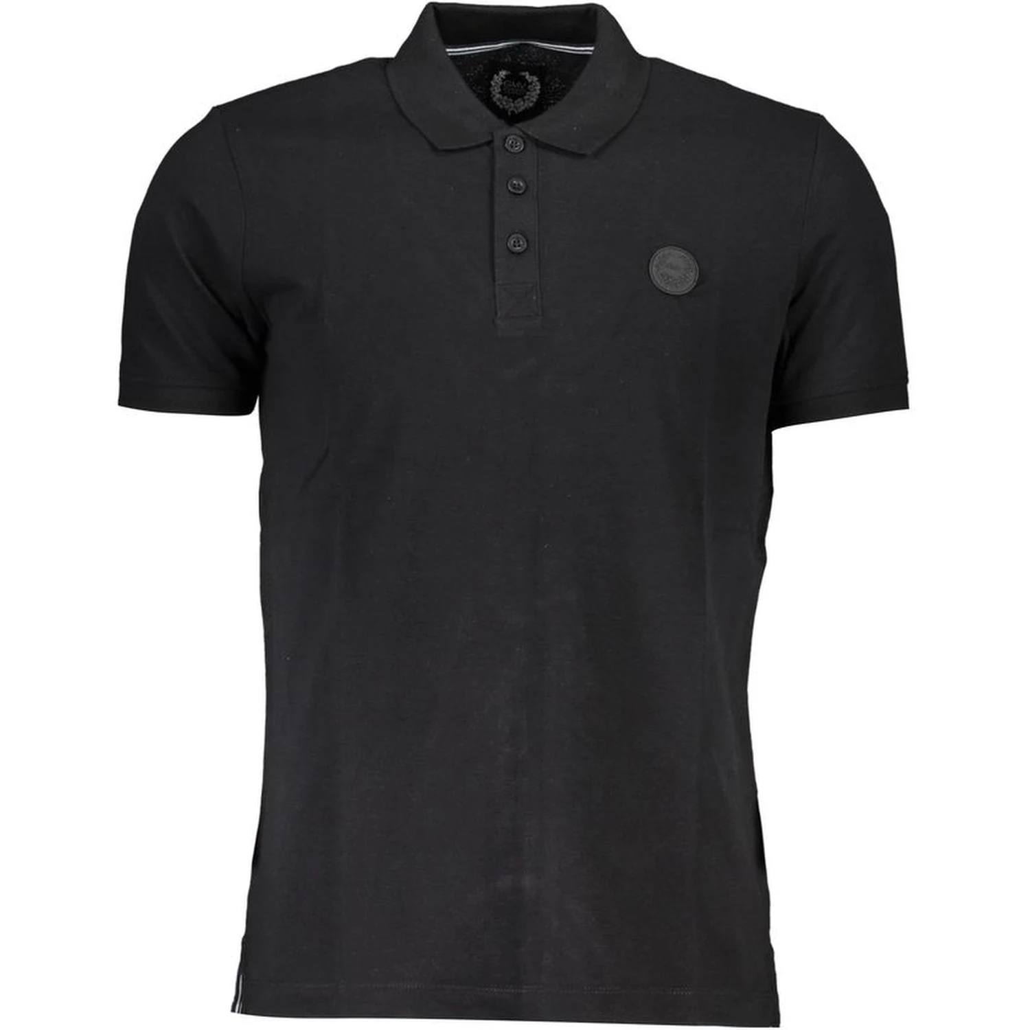 Black Cotton Polo Shirt