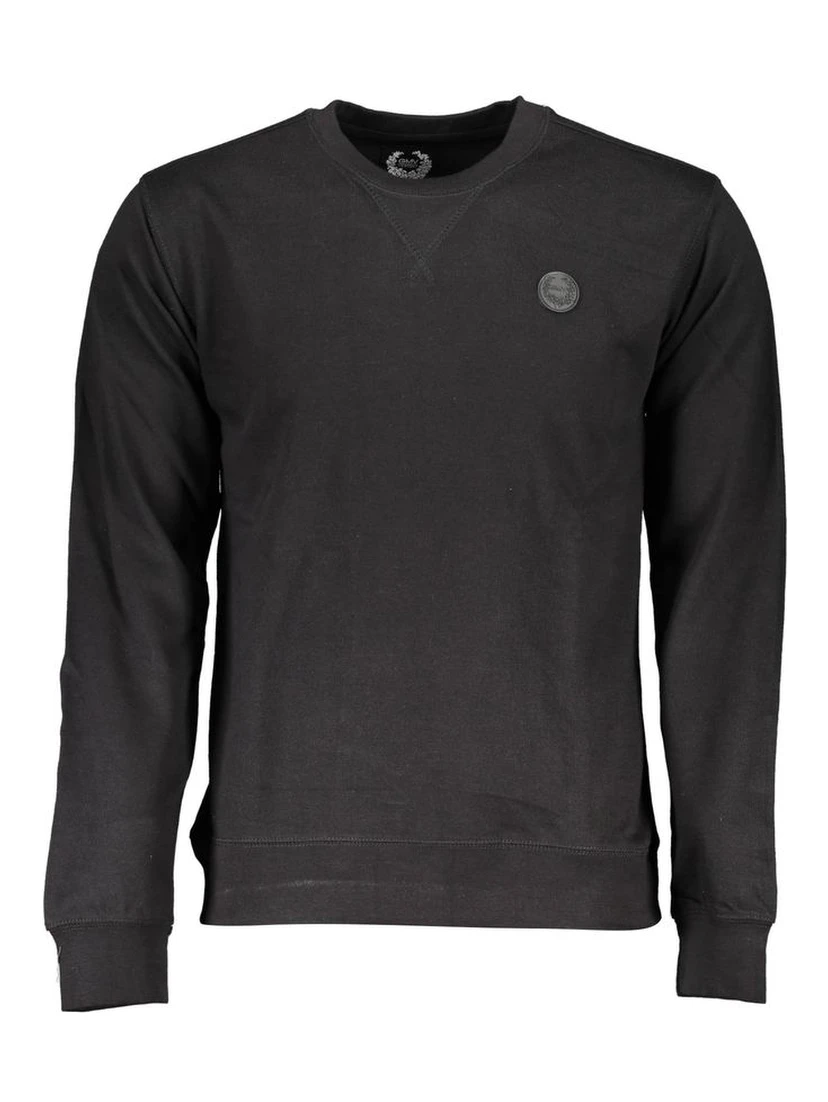 Black Cotton Sweatshirt