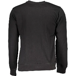 Black Cotton Sweatshirt