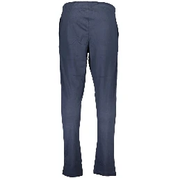 Blue Cotton Men's Sweatpant