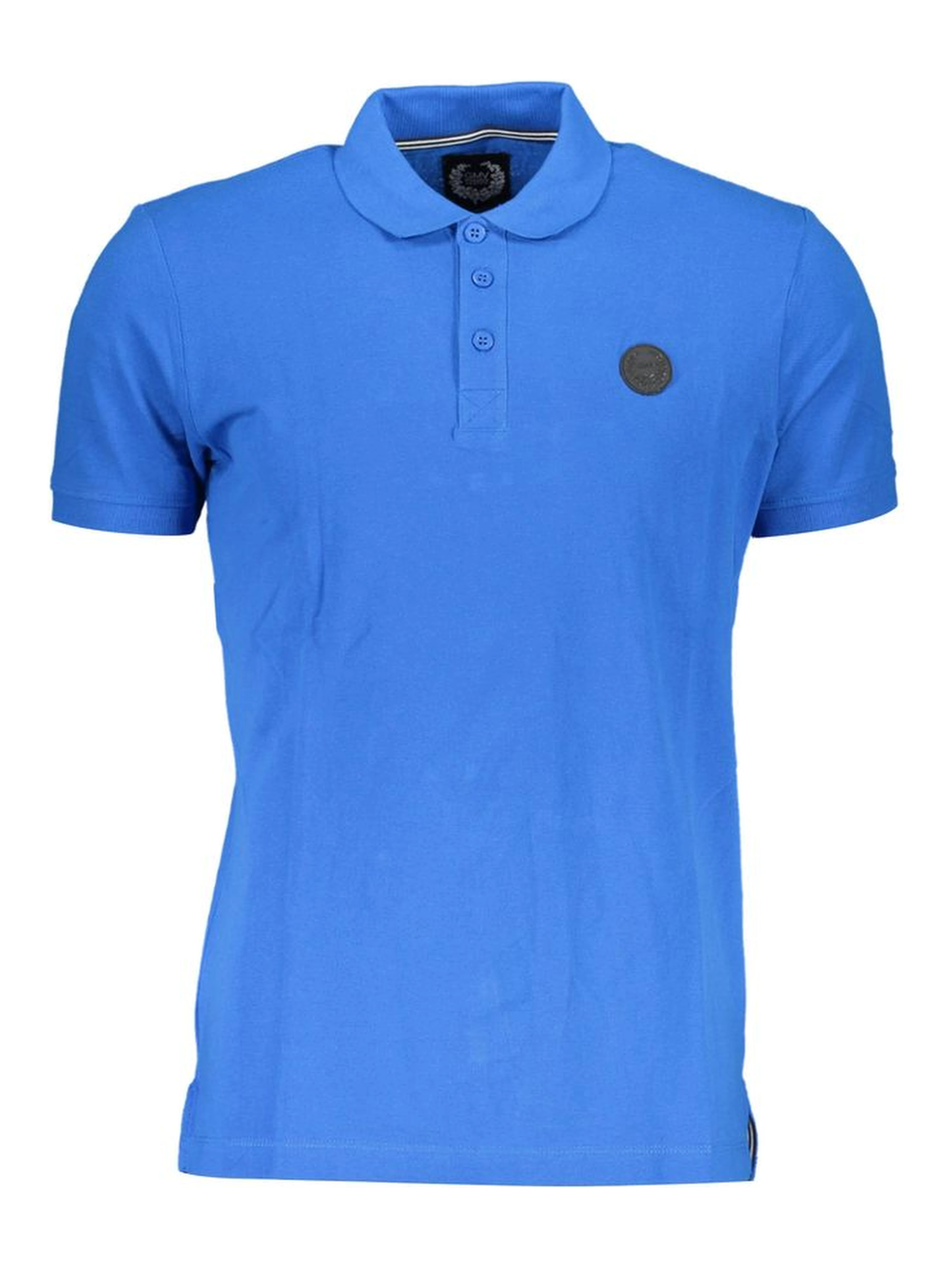 Blue Cotton Polo Shirt