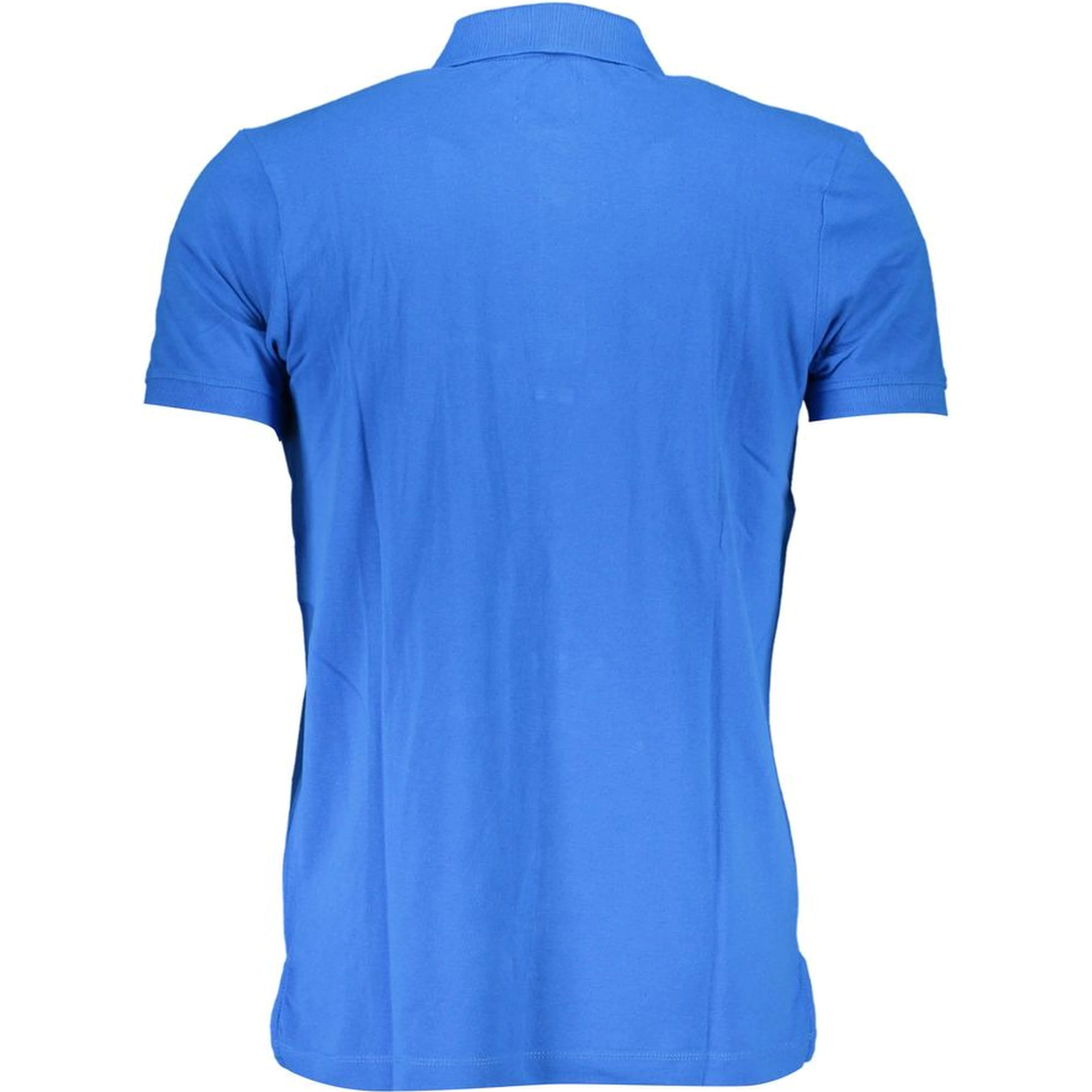 Blue Cotton Polo Shirt