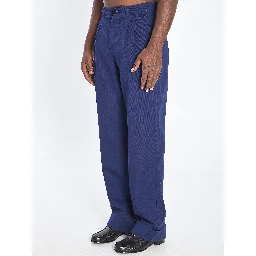 Cotton gabardine trousers