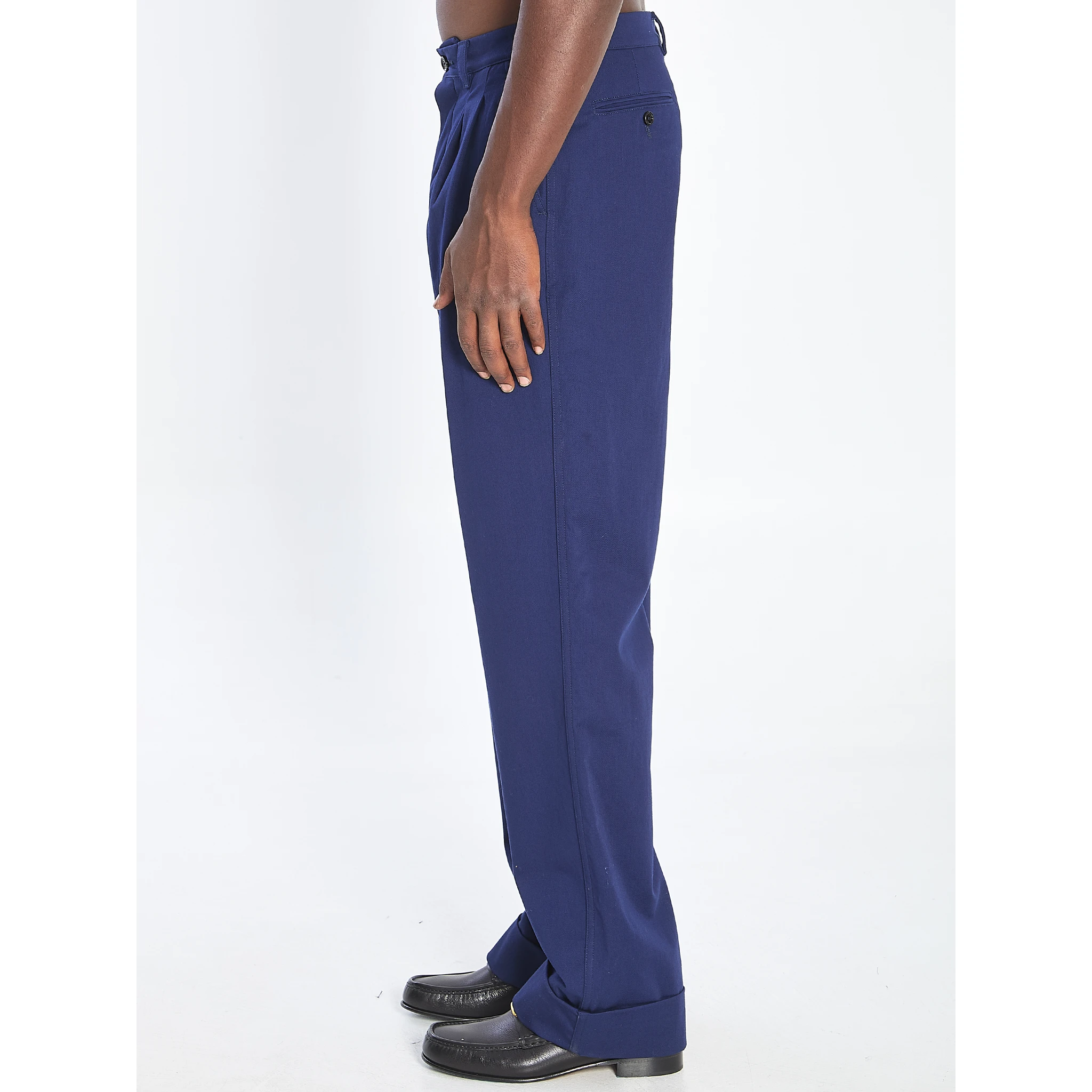 Cotton gabardine trousers