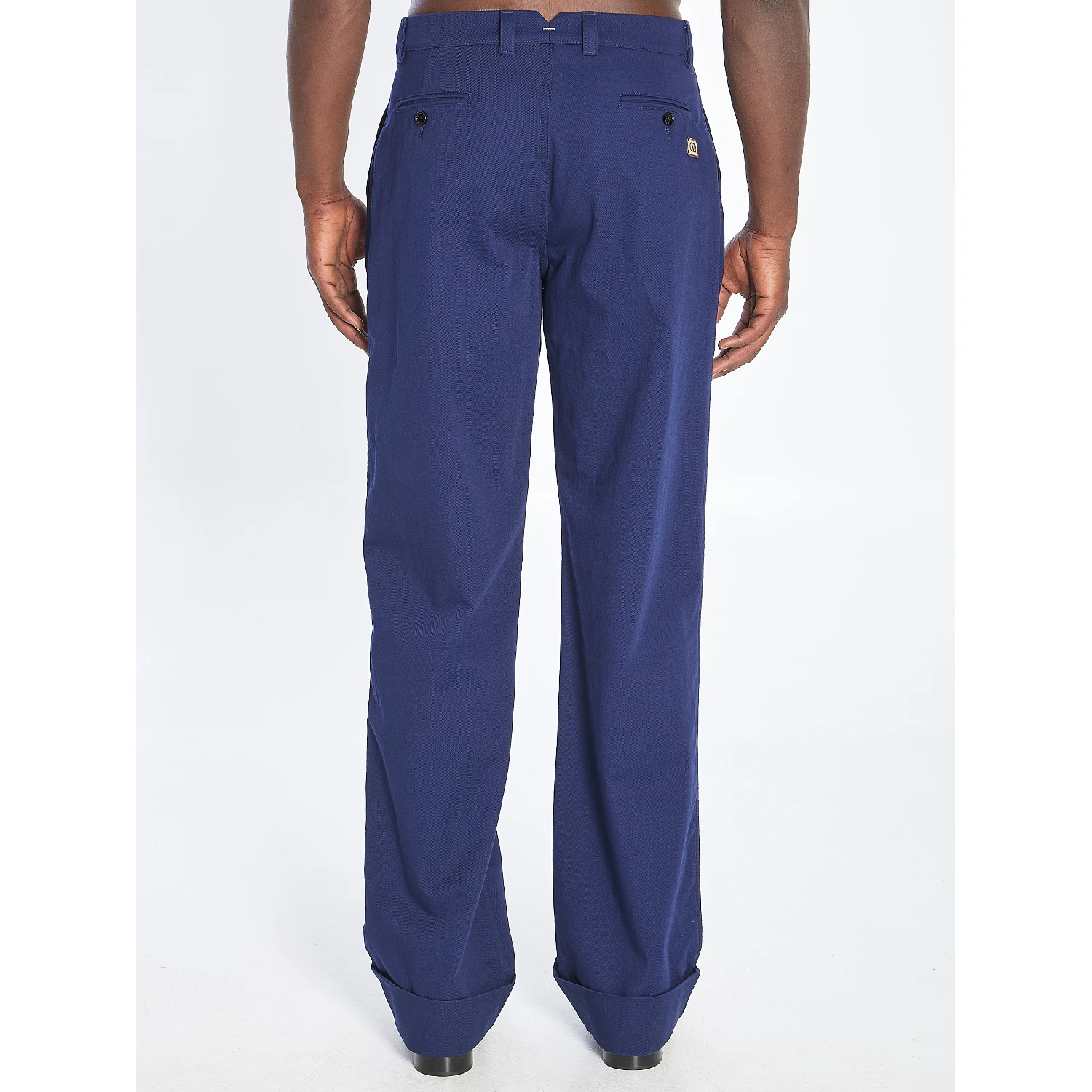 Cotton gabardine trousers