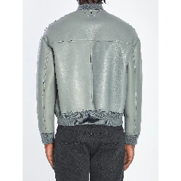 Bomber jacket in plongé nappa leather