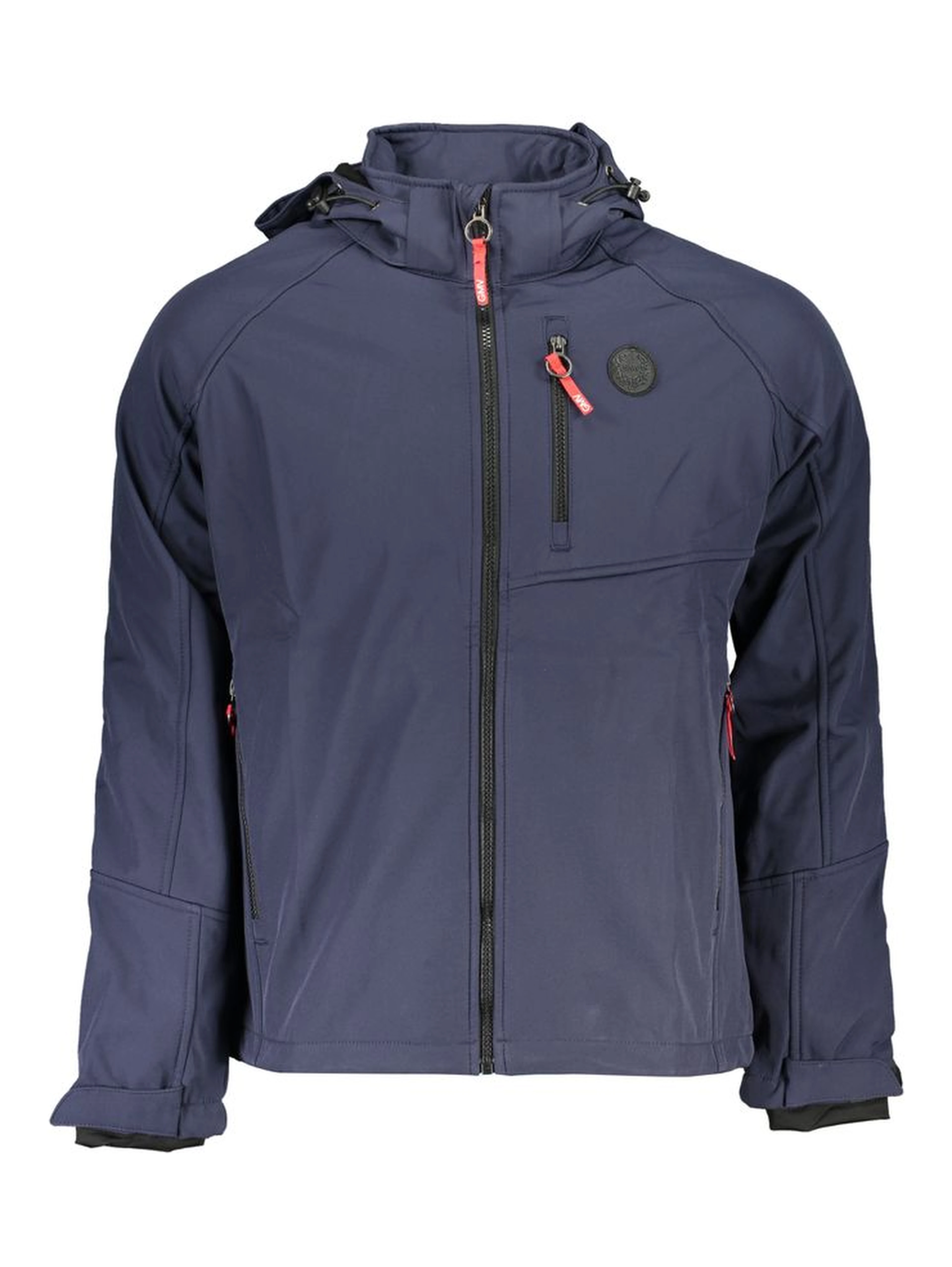 Blue Polyester Men's Jacket