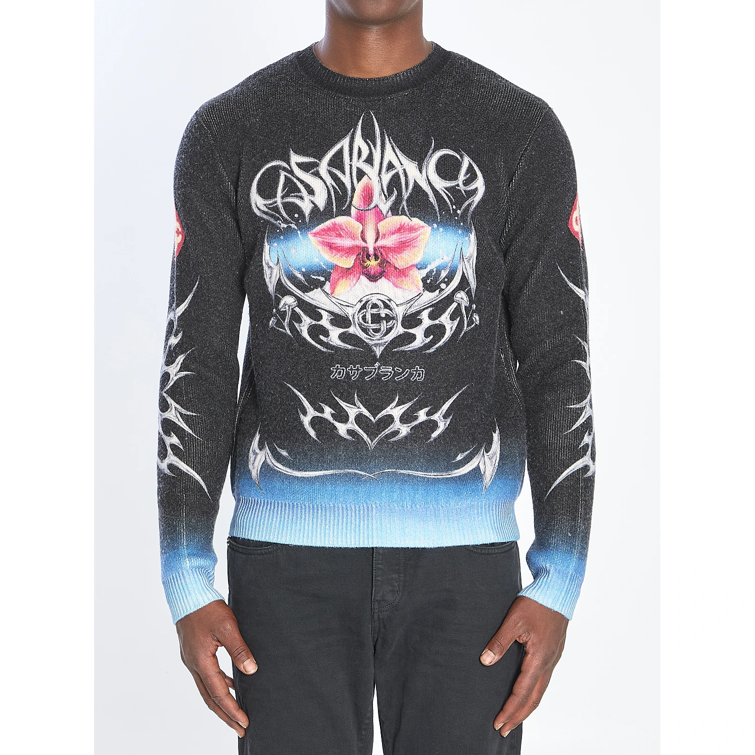 Sweater with Blades print