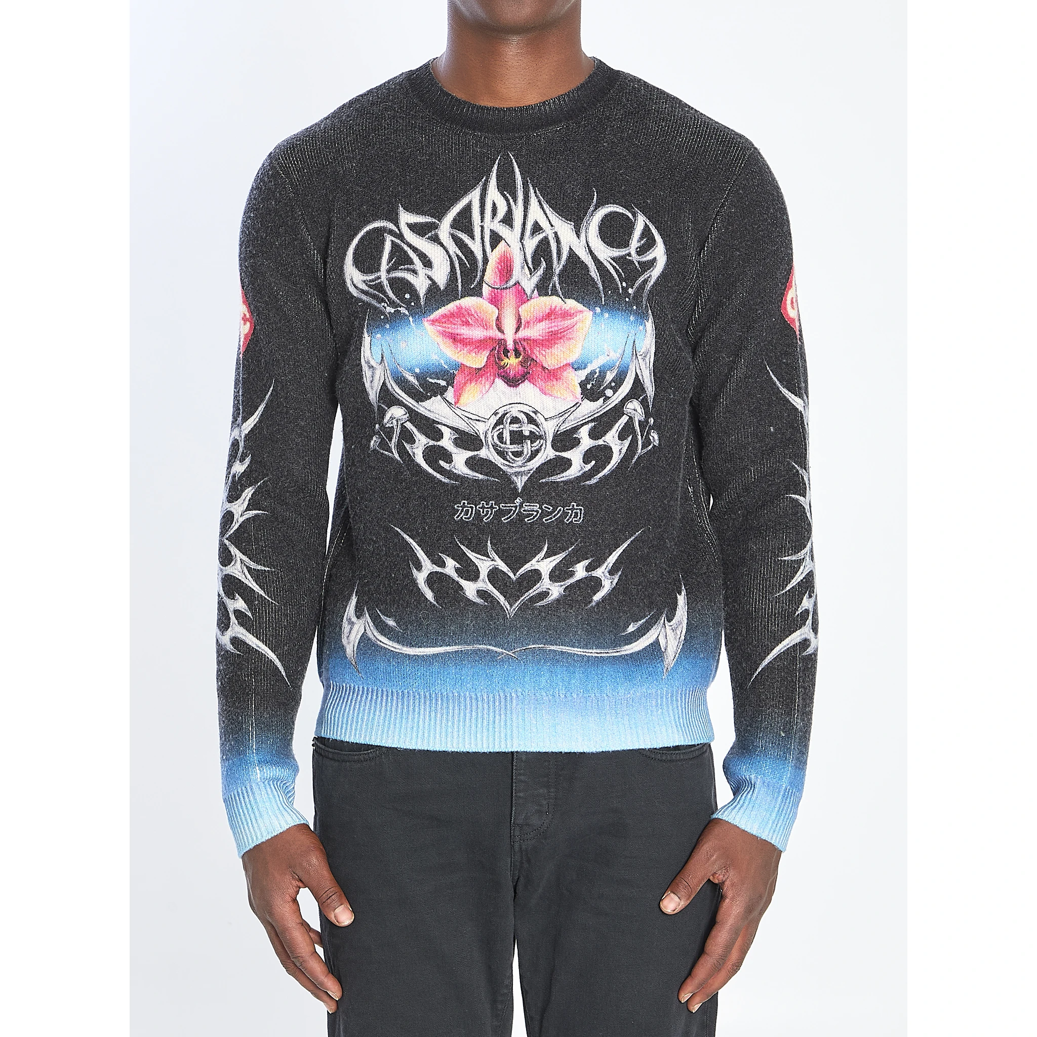 Sweater with Blades print