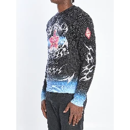 Sweater with Blades print