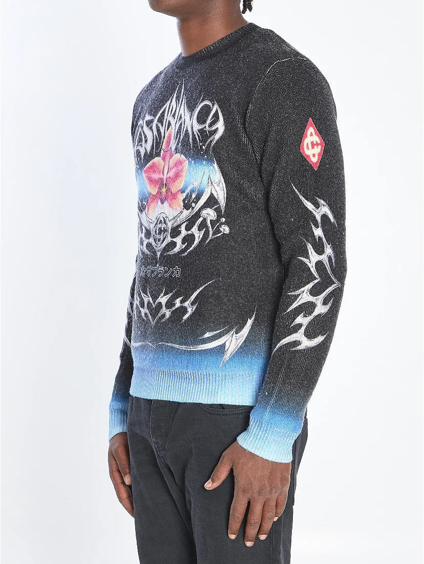 Sweater with Blades print