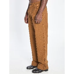 Cotton gabardine trousers