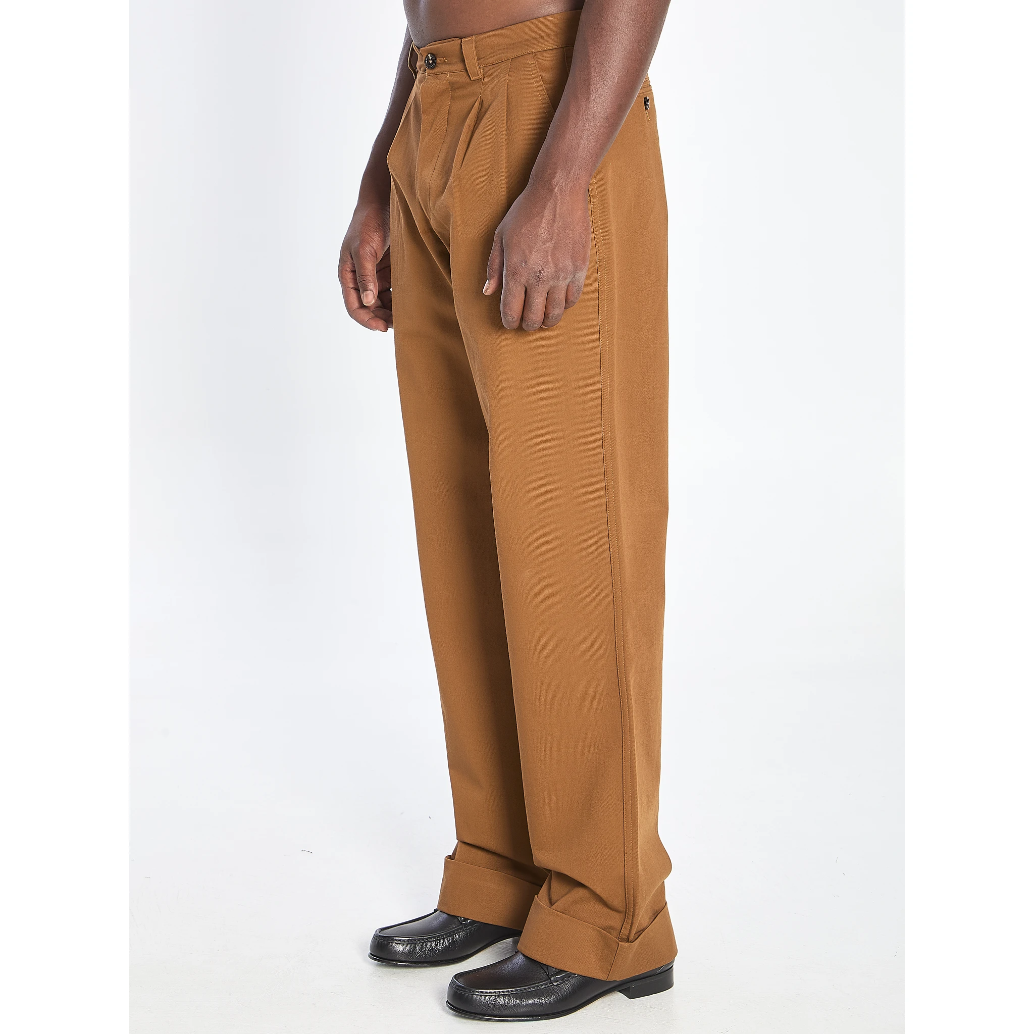 Cotton gabardine trousers